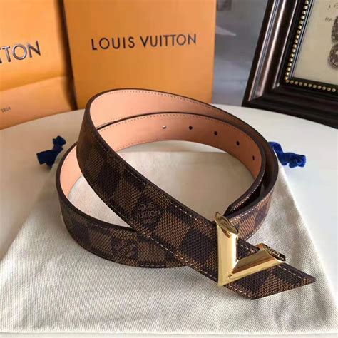 lv essential 30mm belt|LOUIS VUITTON Essential V Belt 30mm Damier Ebene – ALB.